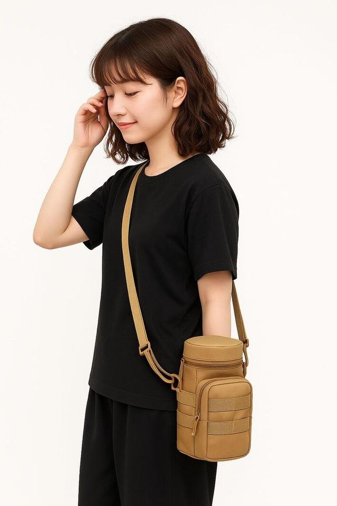 LTG Shoulder Bag for Men and NEK Large Storage Military Everyday Waist 7986699 Women, Multifunctional, Design, Capacity, Style, Outdoor, Walking,