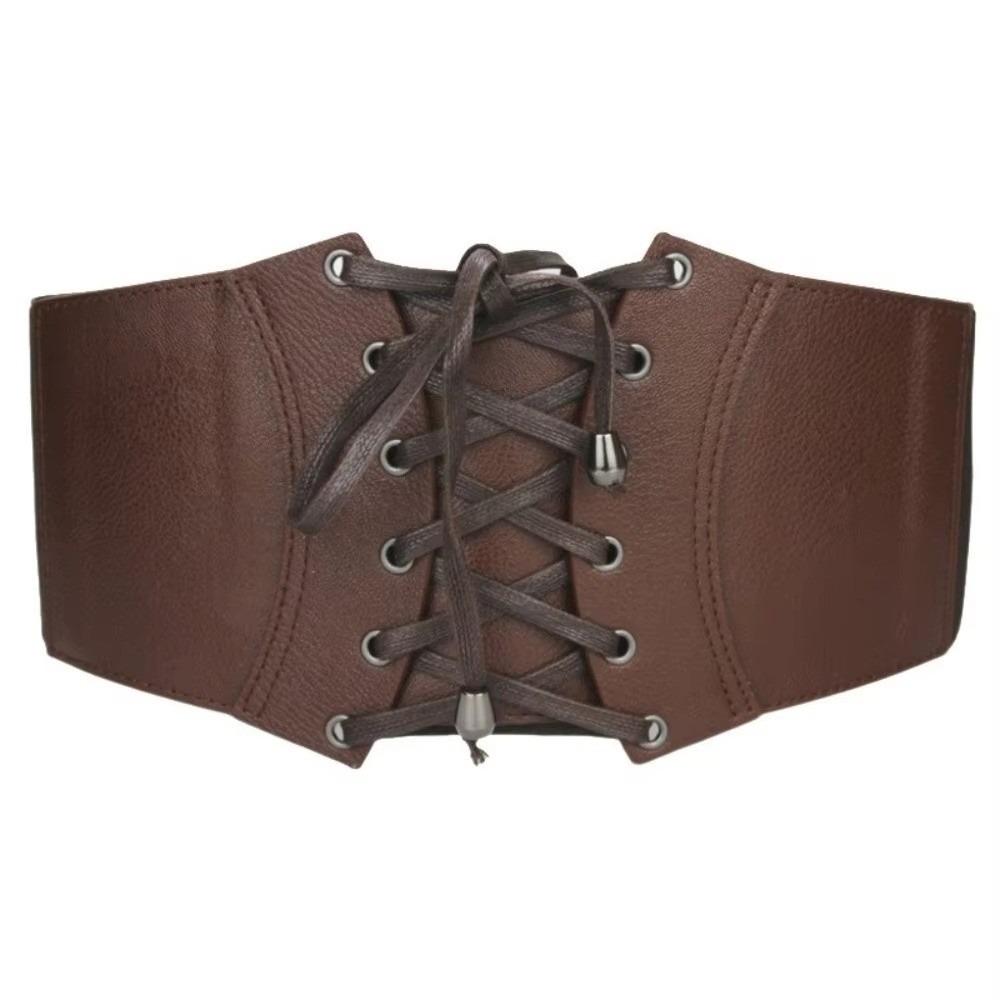 Solid Color Waist Belt Corset Elastic Belts For Women Fashion Wide Belts  for Dress Coat