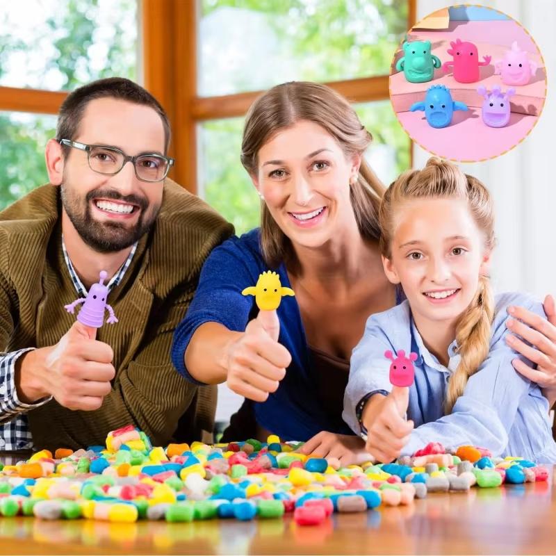 5/10/20/30 PEZZI Marionette da Dito Giocattoli Mostro Carino Gomma Morbida Giocattoli Elastici per Giochi di Ruolo Festa di Compleanno Bambini Gadget per Feste Bambini Bambola Fidget