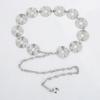 Adjustable Circular Belt Gold Silver Chain Waistband Sexy Metal Chain Belt  For Women