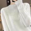 Women's Cashmere Sweater Qinghe Cashmere 30% Cashmere 70% Wool Women's Autumn and Winter Cashmere Pullover Soft and Warm