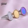 Round Metal Ring Base Stainless Steel Adjustable Blank Cabochon DIY