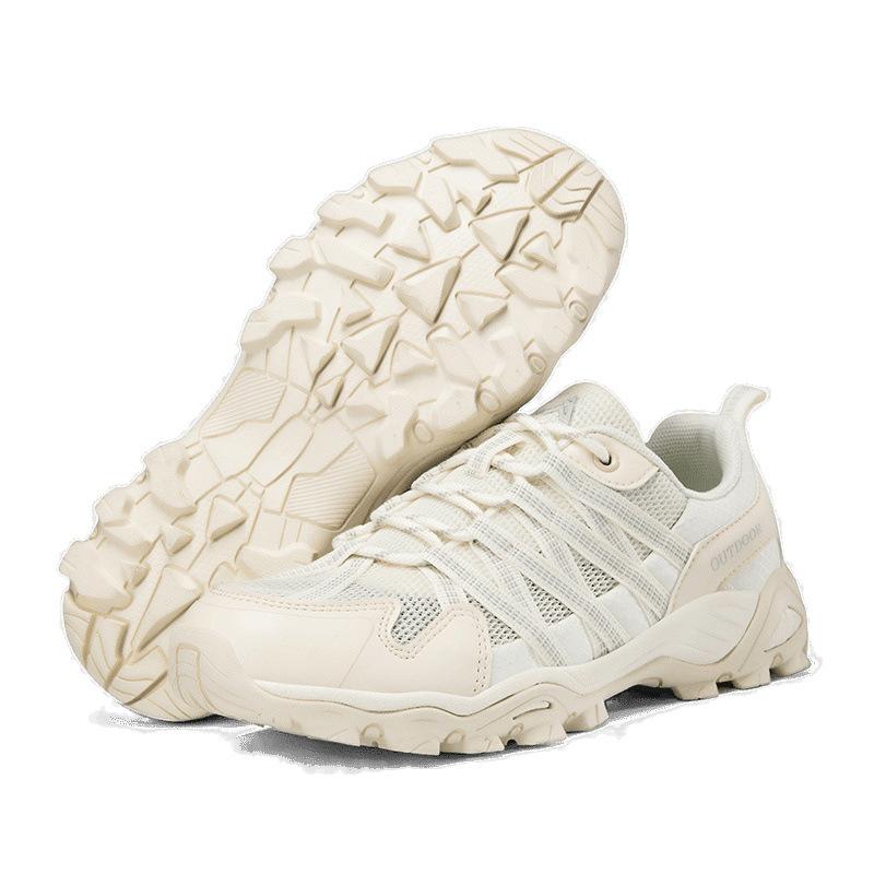 Spring and Summer Men's and Women's Outdoor Shoes Mesh Breathable Non-slip Couple Hiking Shoes Low-top Hiking Shoes
