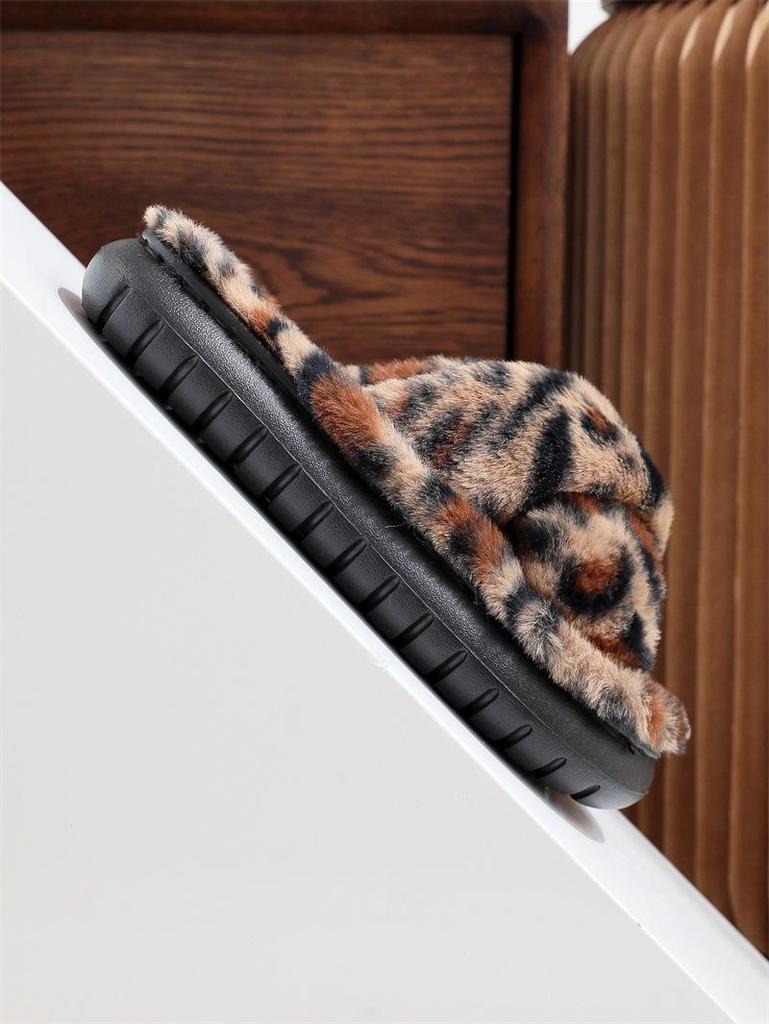 2023 Women's Suede & Furry Flat-Bottom Casual Slippers