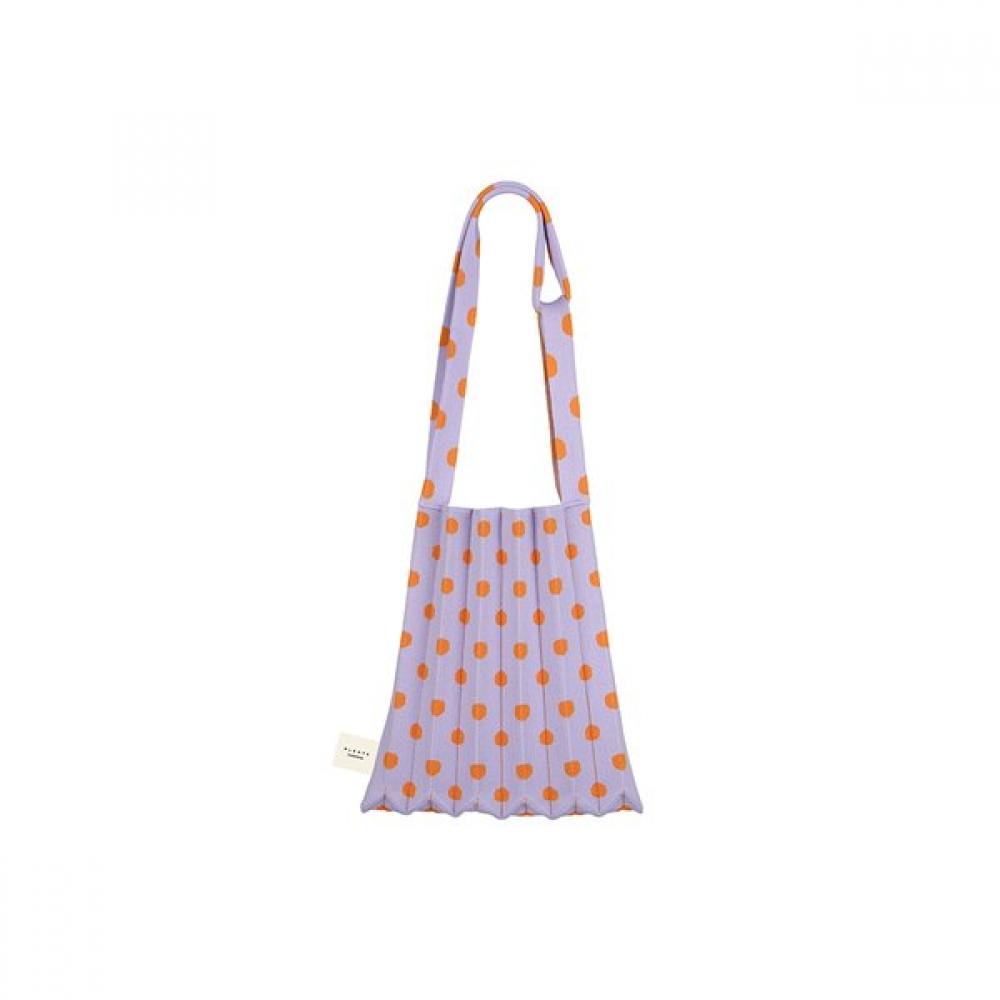 

Pleatsmama Mini Shoulder Bag Orange Dot Single option