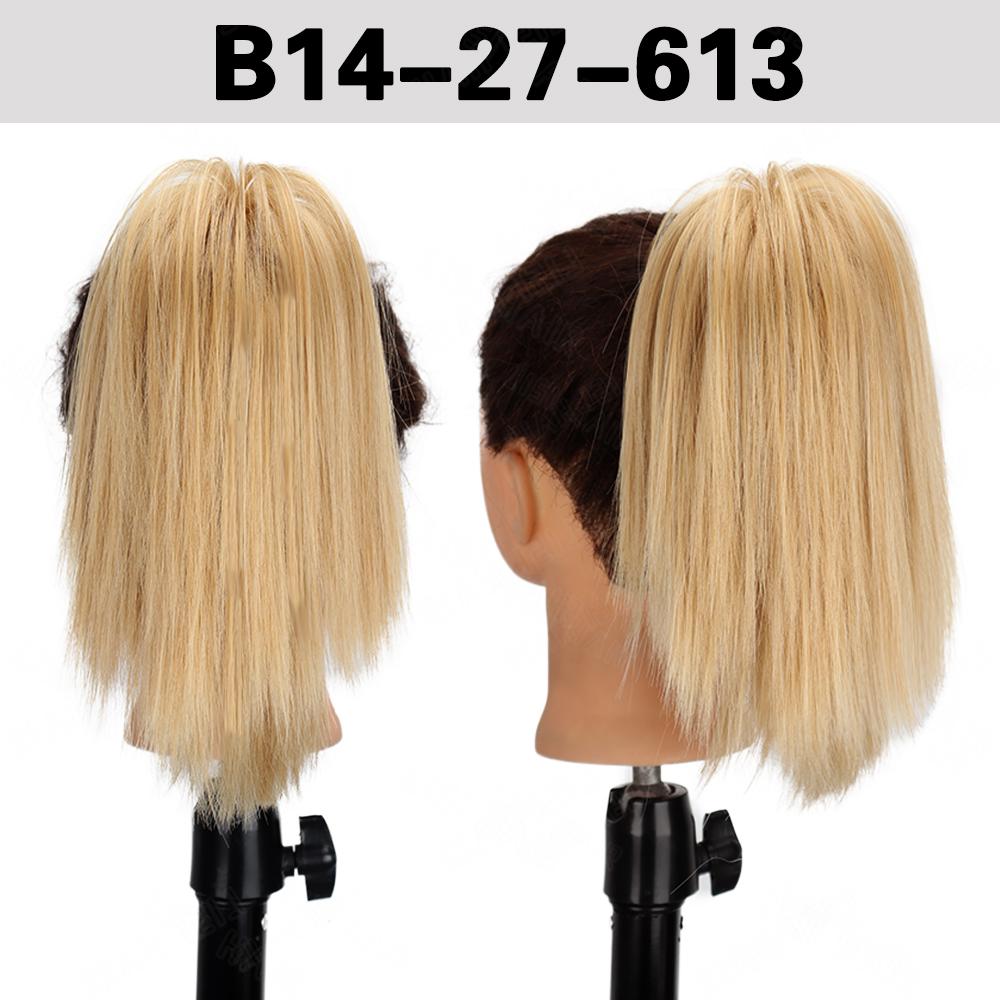 Synthetic Messy Bun Hair Piece Claw Clip In Hair Buns Extensions Straight Wig For Women Daily Use Hair Accessories