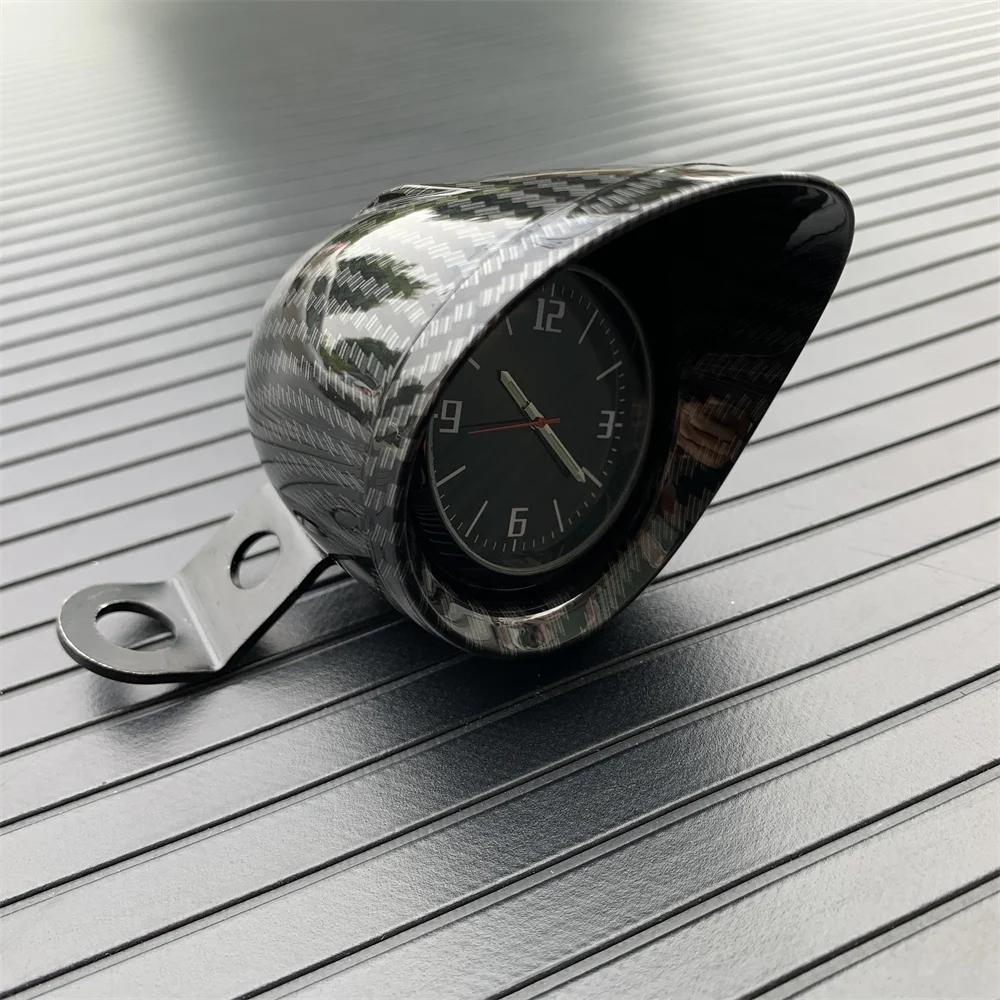 Motorcycle Clock Waterproof Electric Bike Handlebar Mount Quartz Watch Luminous Clock Moto Accessories Universal