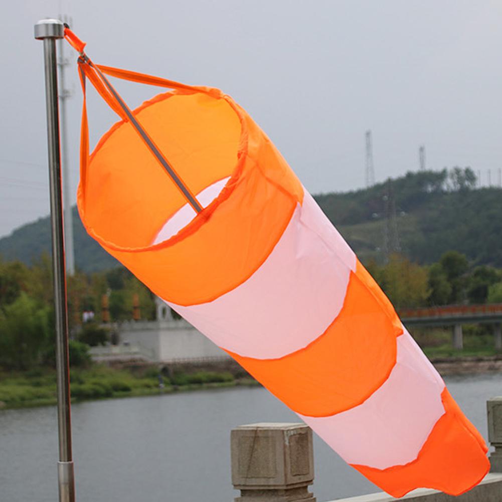 Nylon Airport Windsock Rip Stop Outdoor Wind Measurement Sock Bag with Reflective Belt