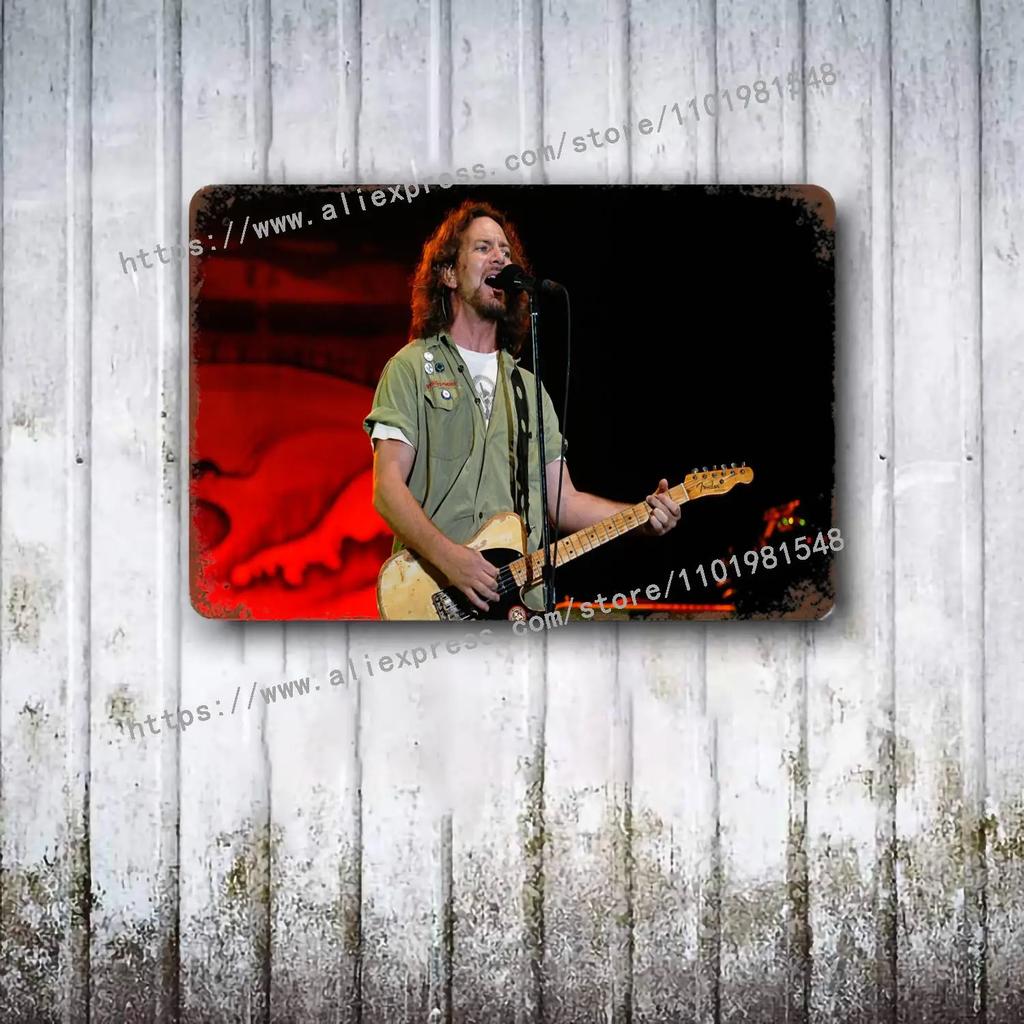Pearl Jam Band metal Decor Poster Vintage Tin Sign Metal Sign Decorative Plaque for Pub Bar Man Cave Club Wall Decoration