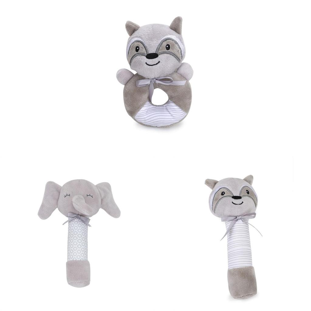 Baby Soft Plush Rattle Toy With Bb Call For Newborn Sensory Development