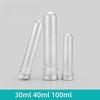 30ml 40ml 70ml100ml Plastic Storage Tubes Lab Test Tubes with Screw Lid Round Bottom Candy Cosmetic Travel Lotion Containers