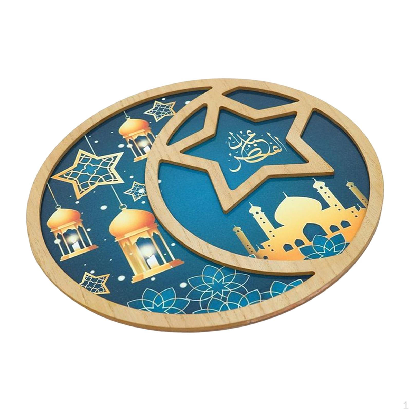 

Поднос для обеденной тарелки Eid Moon Star, посуда, держатель для десертной выпечки, украшение для стола, блюдо Style E