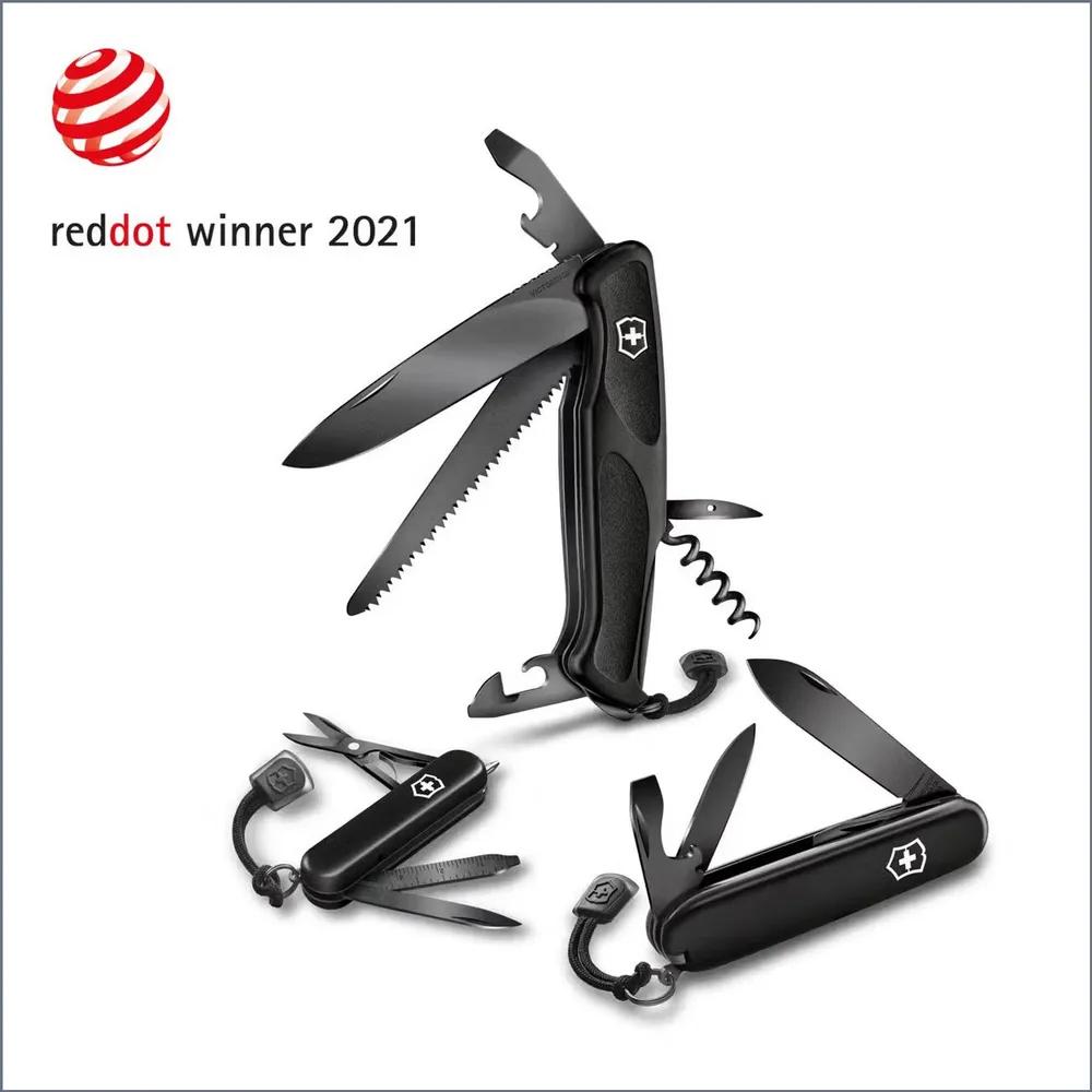 VICTORINOX RangerGrip 55 Onyx Black 130mm (12 functions) 0.9563. C31P (gift box)