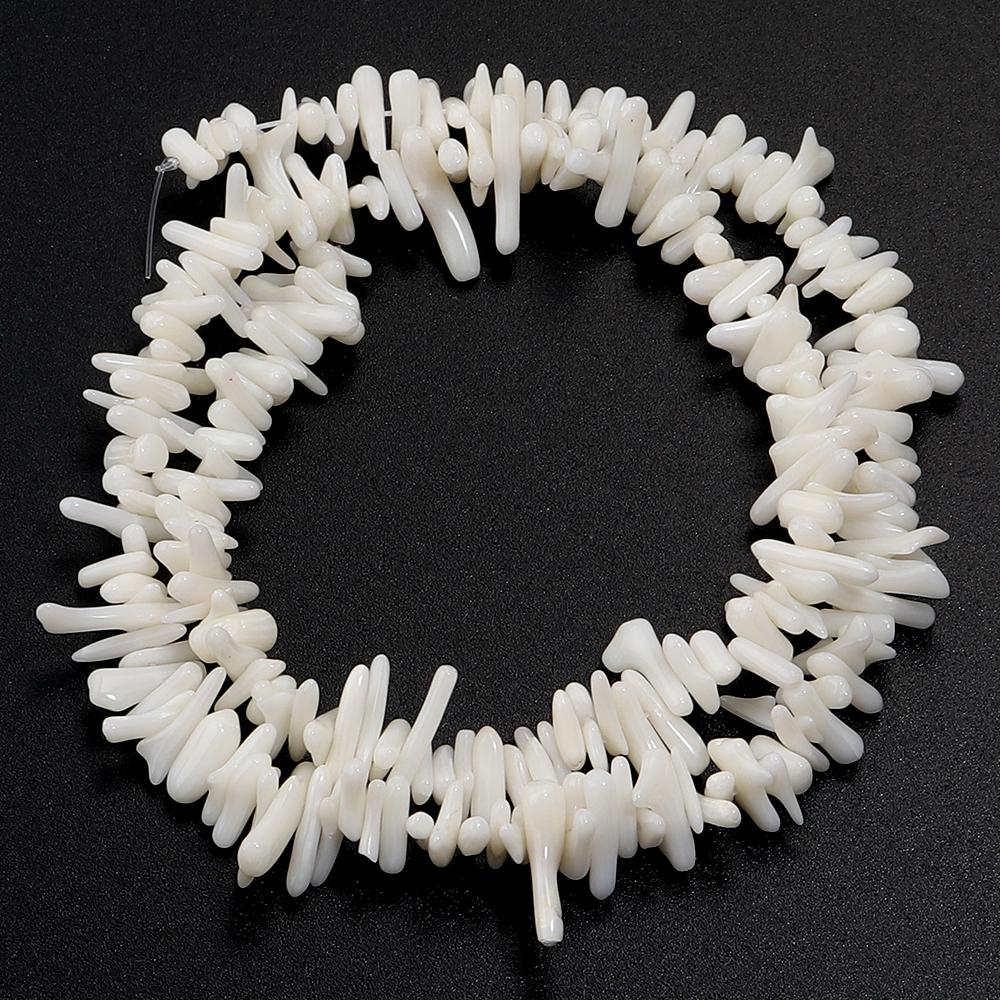 Natural Stone Coral Beads 6x15mm Irregular Shape Loose Spacer Stone Beads for Jewelry Making DIY Necklace Bracelets Accessoires