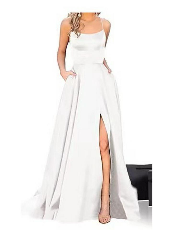 Elegant Off-Shoulder Slim Bridesmaid Dress - Long Solid Color Evening Gown for Best Friends