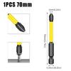 Screwdriver Bit Set Magnetic Crossing Driver Bit Set Impact Screwdriving Drill Bits Set 1/4Inch Hexagonal Shank
