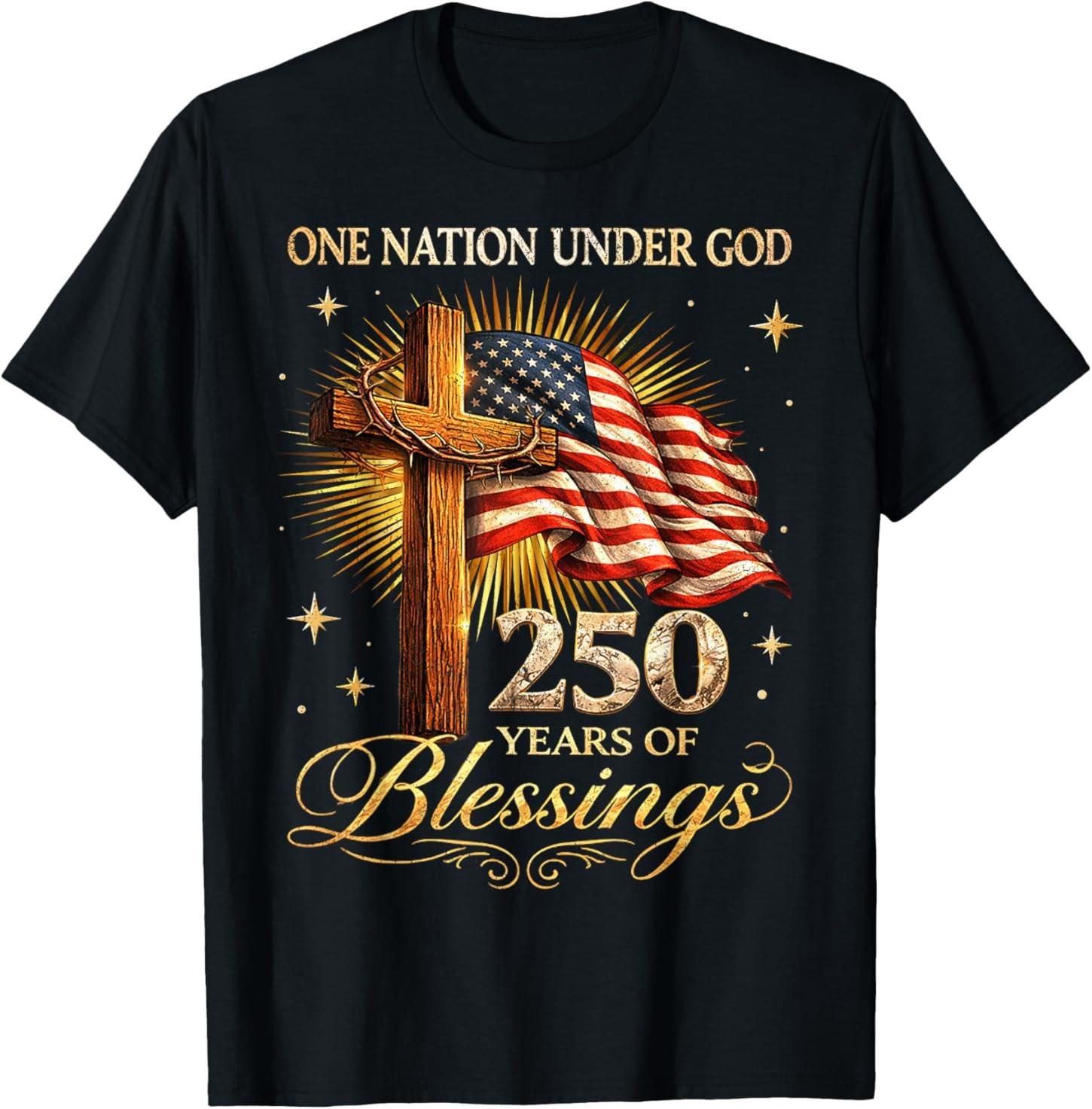 250 Years America 250th Independence Day T-Shirt S