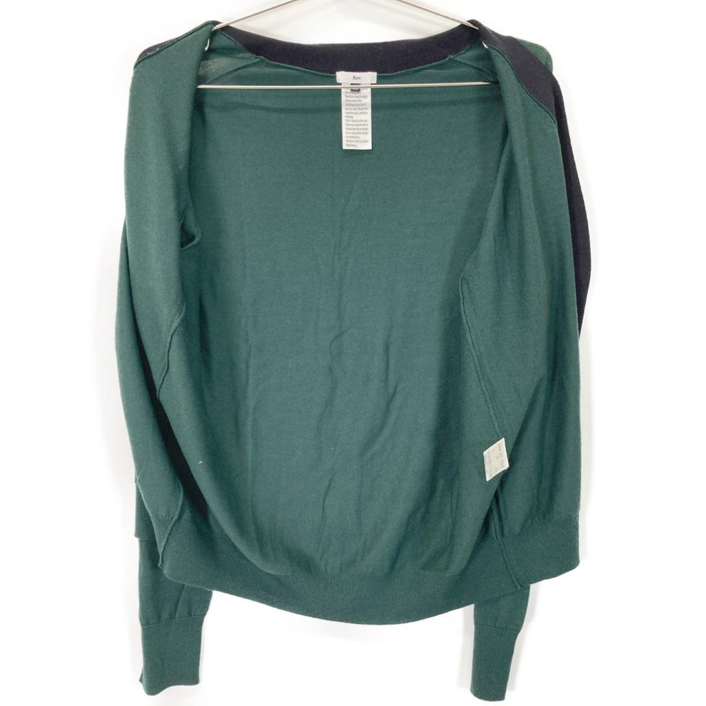 SOV. 23 year old green merino wool knit cardigan tops 38 greenUsed