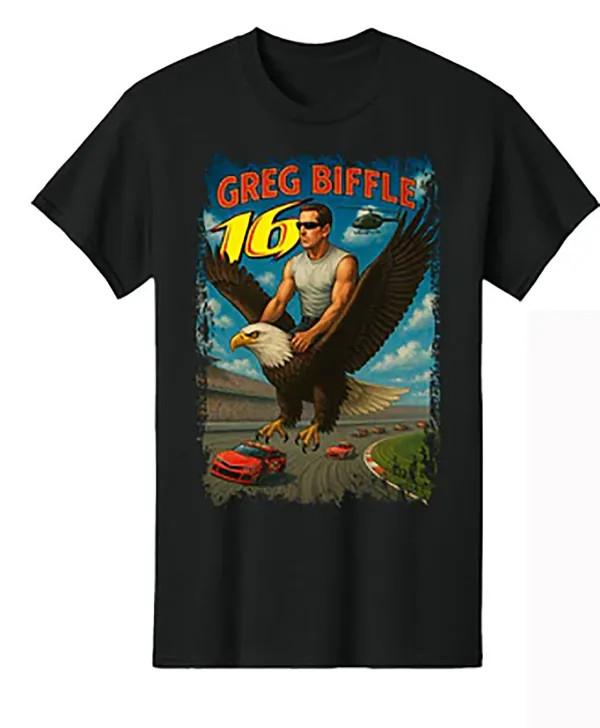 Hot Greg Biffle #16 t shirt gifl unisex men 2 side black s-5xl K1329