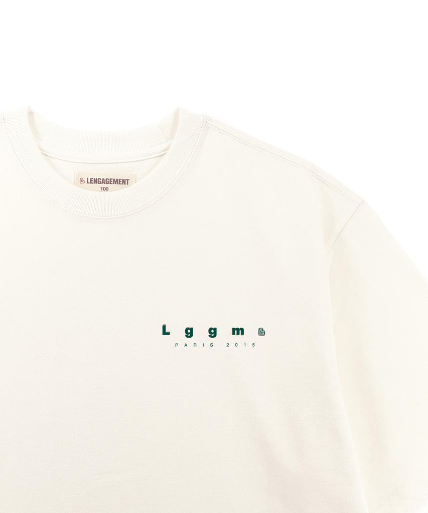 LENGAGEMENT Oversized Small Lggm Short Sleeve T-Shirt [Off-White]