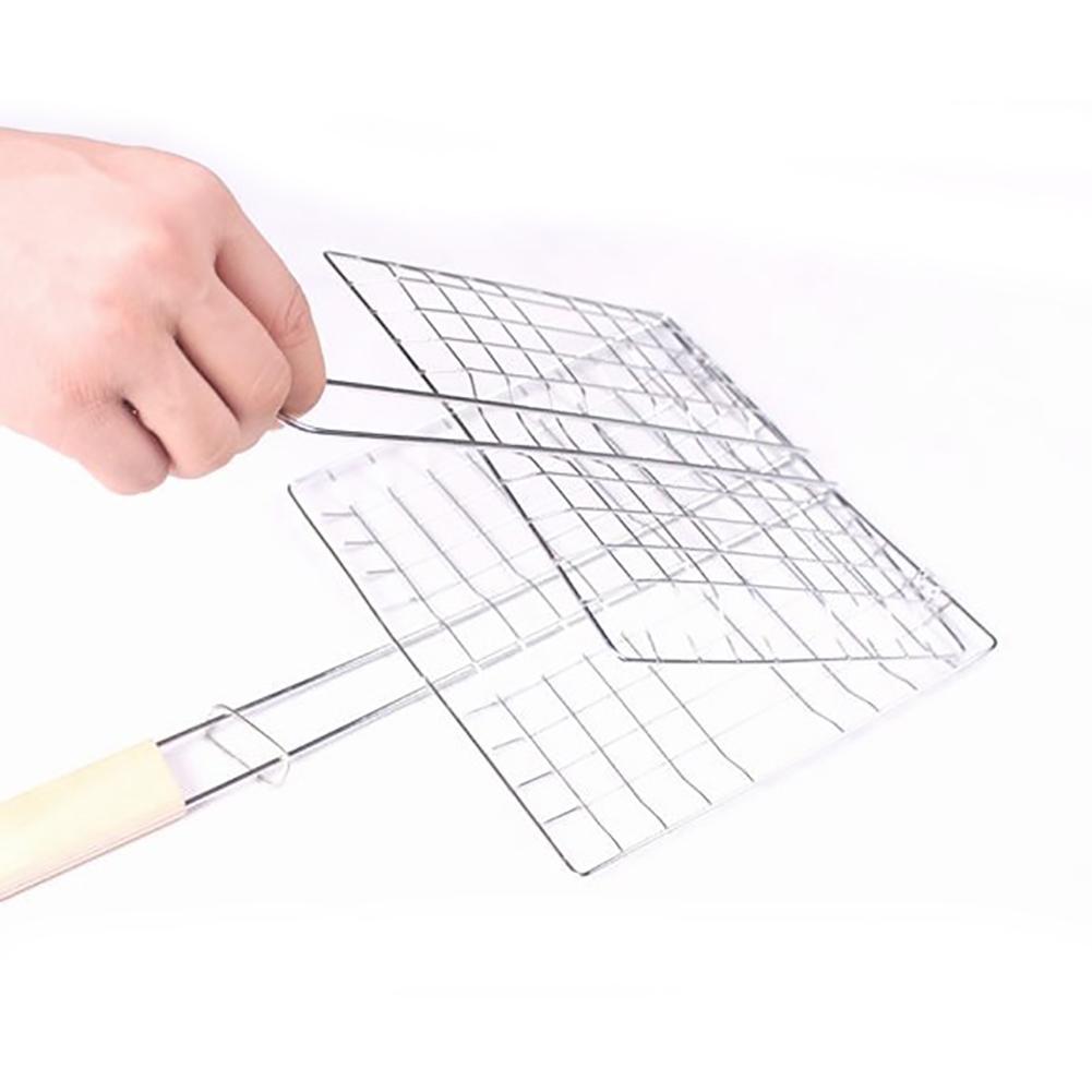 Iron Wire BBQ Grill Rack Meat Clamp for Barbecue