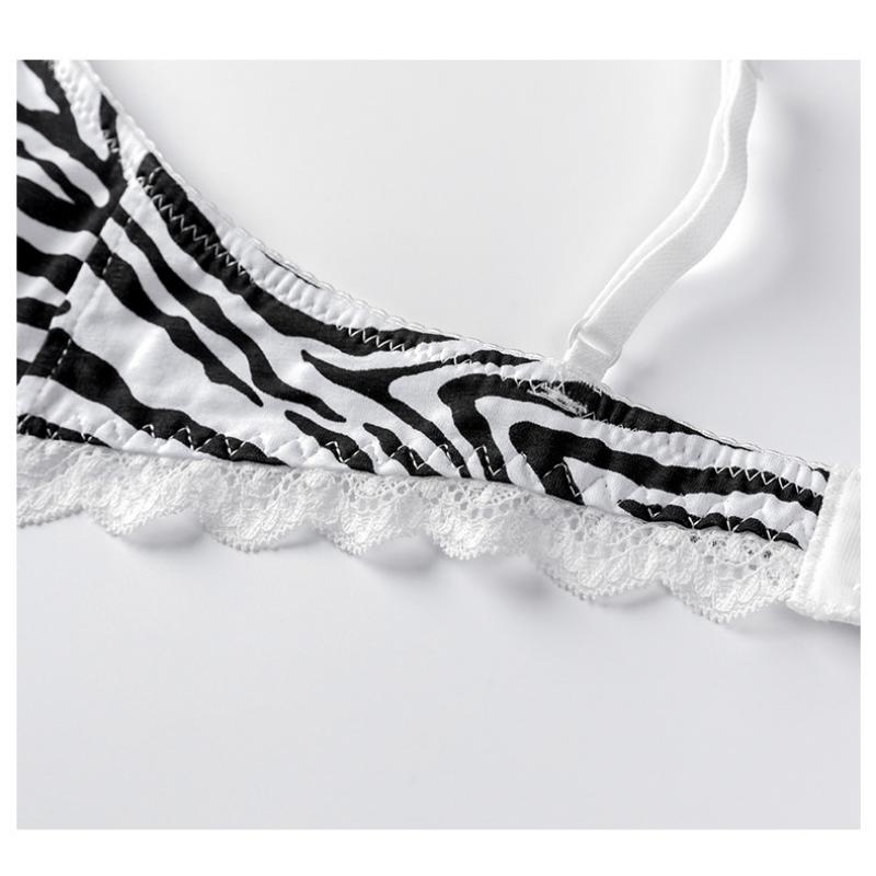Noi cupe triunghi sexy europene și americane fără inel de oțel sutien de modă lenjerie de corp din dantelă