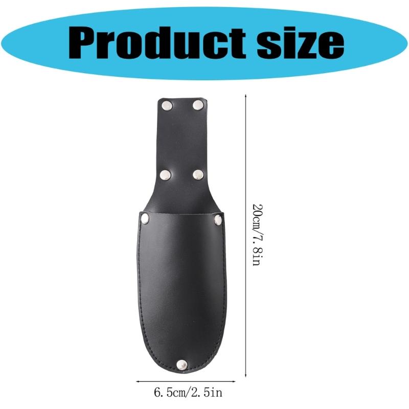 Practical Scissor Storage Case Leather Holsters Outdoor Tool Pouches Leather Texture for Scissor Collector Present