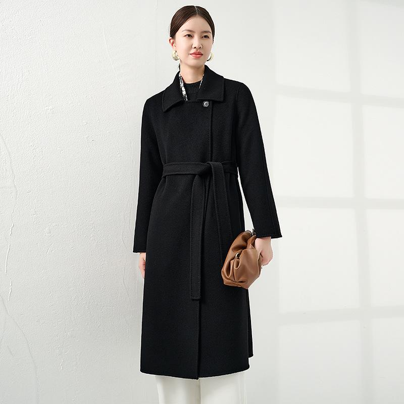 Double-Faced 100% Cashmere Women's Overcoat