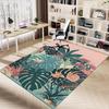 1pc Tropical Plants Area Rug Soft Flannel Floor Mat for Living Room, Bedroom and Carpet, Sofa Coffee Table Floor Mat, Decorative Rug q05