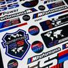 For BMW M Performance Decorative Car Stickers BMW Car Interior Modification Waterproof Locomotive Fuel Tank Reflective Stickers