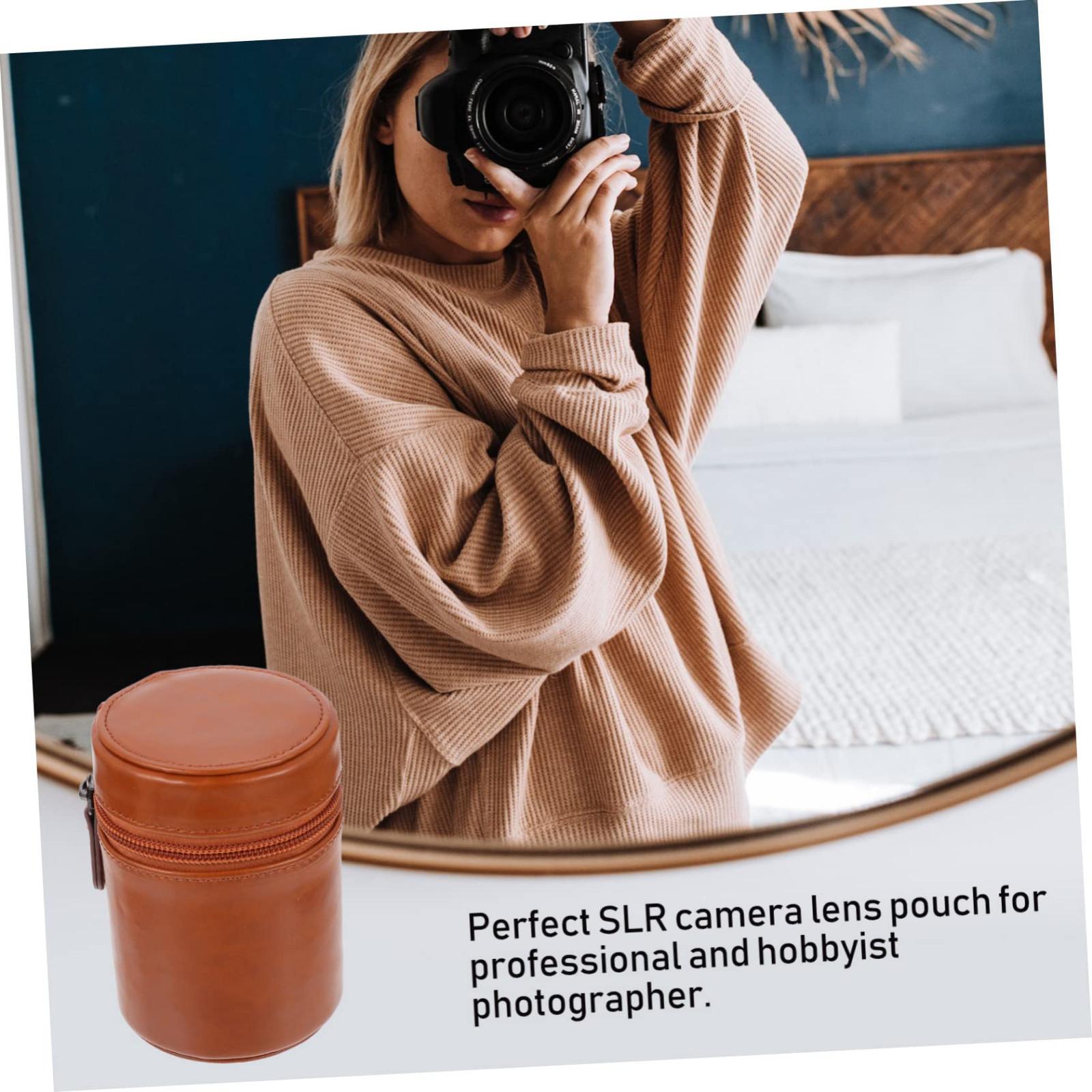 Shockproof Camera Lens Pouch, Camera Lens Storage Bag, Lens Pouch, Lens Cover Pouch, Camera Lens Case, Lens Storage Bag, Camera Lens Protective Case One Size