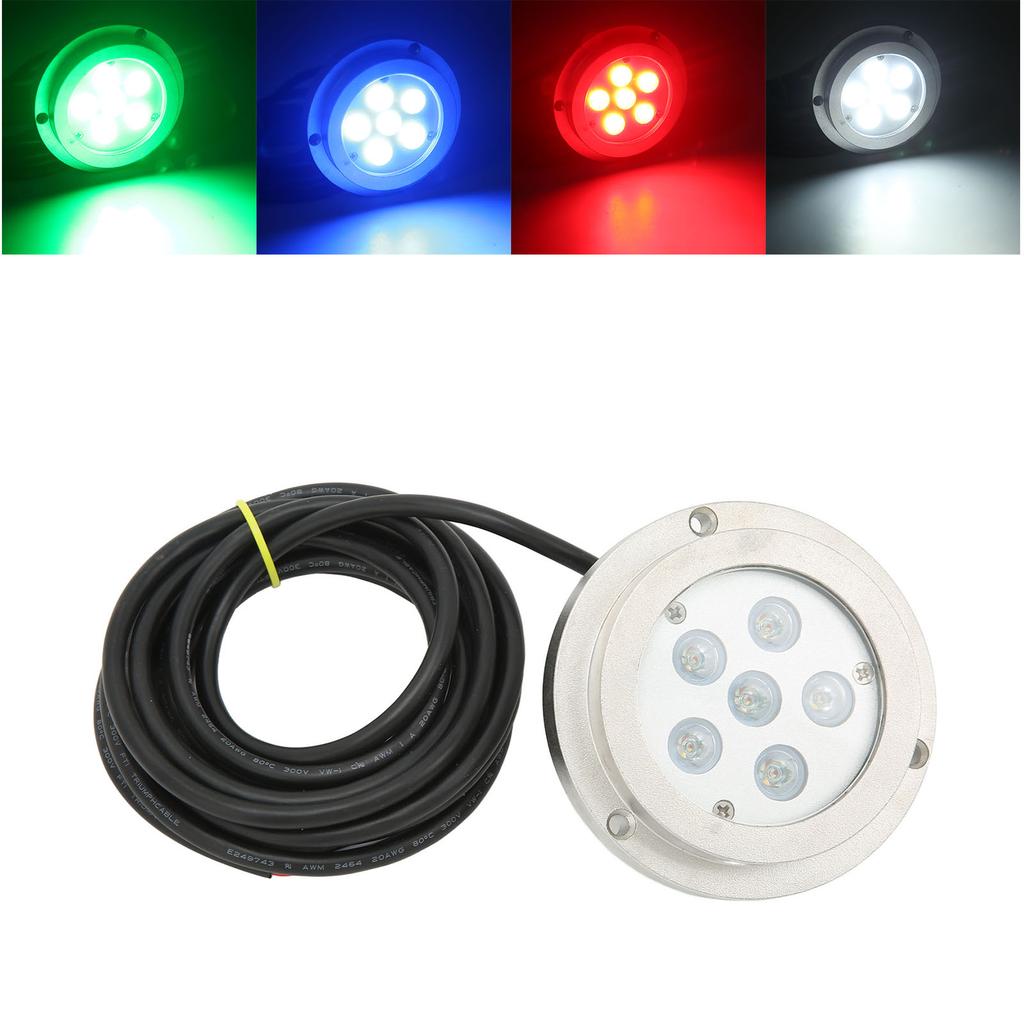3.8in Boat Underwater Light 316 Stainless Steel IP68 Waterproof Strong Sealing for Ships Yachts Motorboats Boat Underwater Light