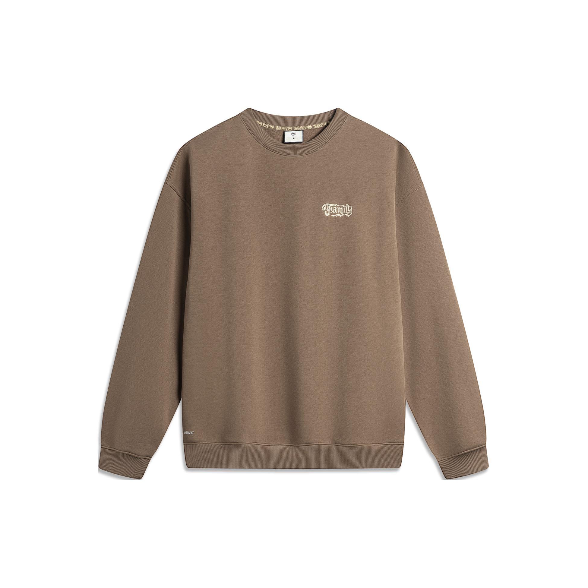 Li Ning x MISTER CARTOON Sweatshirt Men s Brown AWDTF29-5 S