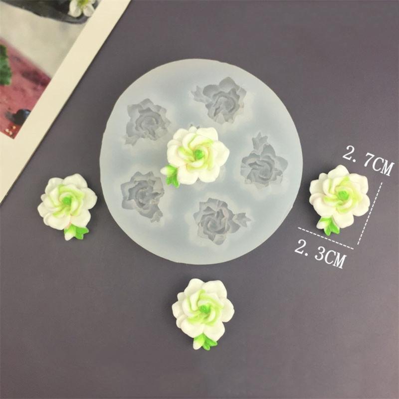 Reusable Silicone Flower Shaped Mold For Resin Clay Jewelry Tools Sturdy Flexible Easy Clean Design