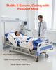 VEVOR Premium 5-Funktionen Voll elektrisches Krankenhausbett, Elektrisches medizinisches Bett mit Trendelenburg & umgekehrtem Trendelenburg