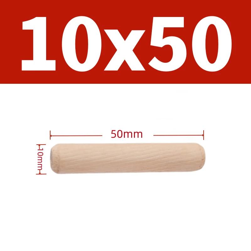 Dia 6mm 8mm 10mm Solid Wood Diagonal Round Wooden Rod Plug DIY Material Solid Wood Connectors Nail Wedge Length 30mm-100mm
