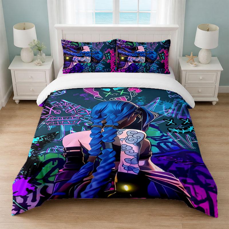 Arcane Bedroom 3Pcs Bedding Set Soft Bed Sheet Pillowcases Home Bedding Decoration