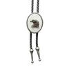 Eagle Head Bolo Tie Women Men Unisex Vintage PU Leather Necktie Rope Tie Neck Jewelry Rodeos Tie for Formal Theme Party