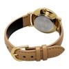 CASIO LTP-VT03GL-4B analog quartz ladies watch pale orange metallic x beige leather band overseas model