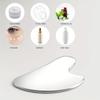 Stainless Steel Facial Thin Gua Sha Tool Ergonomic Design for Improved Blood Circulation & Wrinkles Durable Skincare Tool
