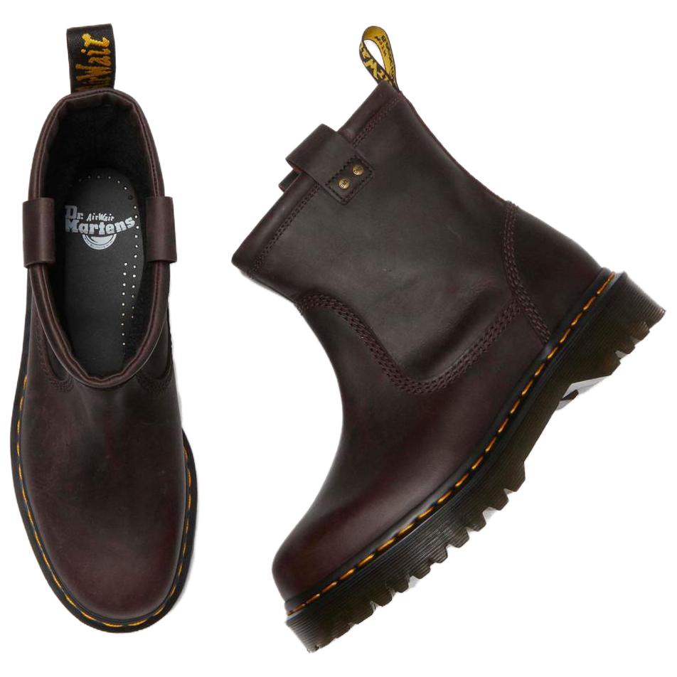 Dr. Martens Leather Commuter Versatile Simple Comfortable Ankle Boots Men ankle boots Dark-Brown 31880201