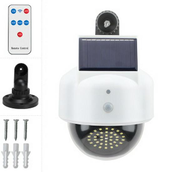 Solar-Powered Outdoor Light with Camera and Motion Sensor