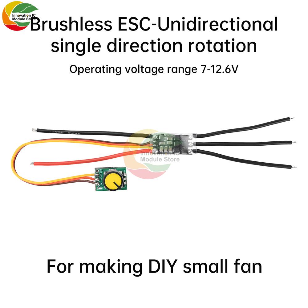 Brushless ESC Bidirectional 20-30A High Current Miniaturized Motor Controller for DIY Fans Drills Power Tools