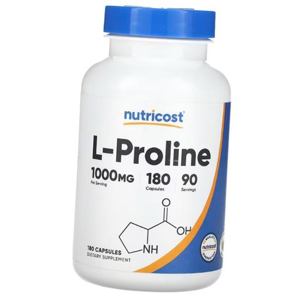 

Л Пролин, L-Proline 1000, Nutricost 180капс (27647012) 180caps