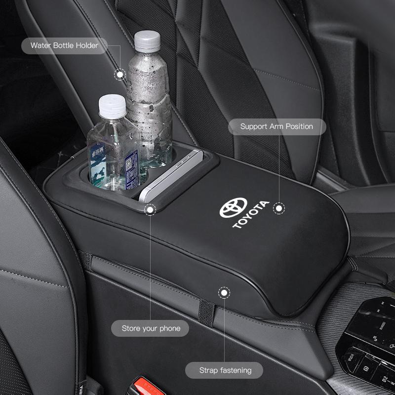 CKMY4 Car Armrest Mat Center Console Storage Heighten Pad For Toyota Alphard Corolla Yaris Auris Prado Highlander Crown Land Cruiser