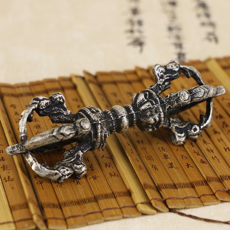 Nepalese Craftsmanship Tibetan Buddhist Meditation Bell And Dorje Set Five-stranded Diamond Bell Pestle Spiritual Healing Vajra