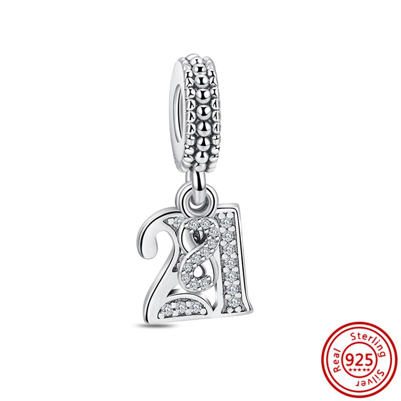 925 sterling copper Charm Wing Four Leaf Clover Sparkling Bead Fit Original Pantaro Bracelet For Woman Zircon Making Fine Gifts