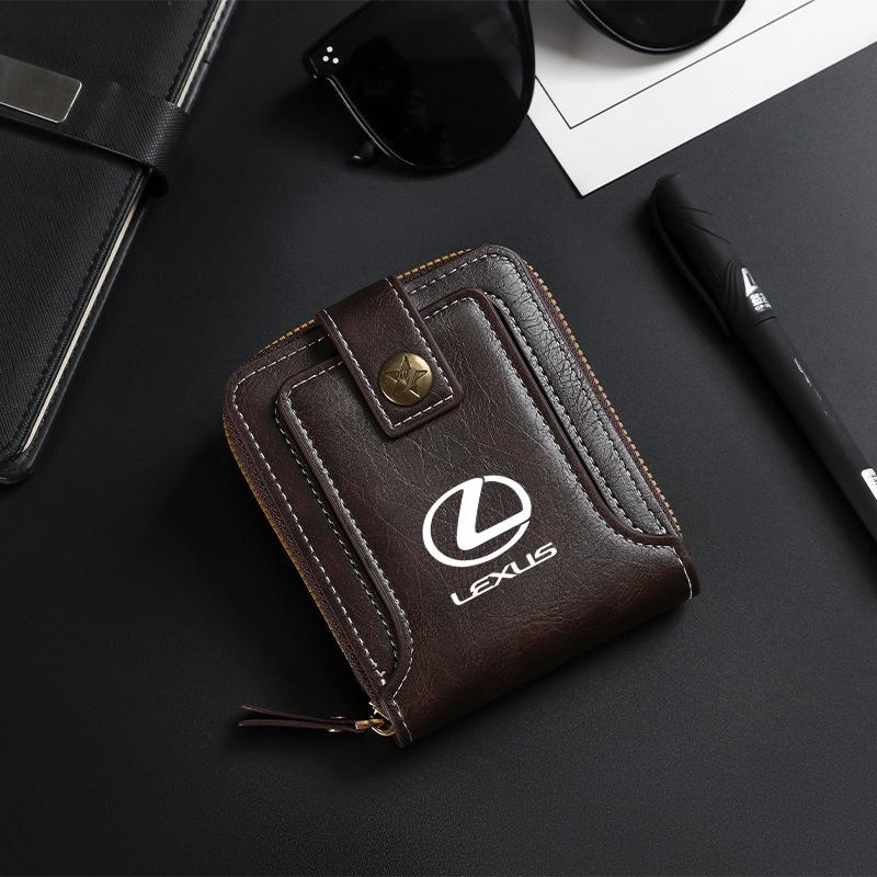 Vintage Exquisite Leather Wallet Car Driver License Case Card Holder for Lexus ES300 RX330 RX300 GS300 IS250 IS200 NX RX LX GX VH6