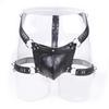 Male Chastity Pants Sexy Lingerie Panties Harness Leather Thong Underwear Bdsm Bondage Restraint Erotic Sex Toys for Women Men