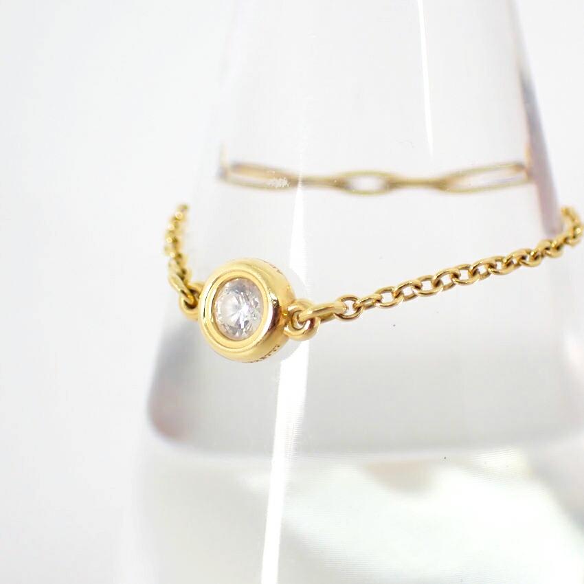 [Used] TIFFANY 750 Diamond By the Yard Ring, Size 17, J65-5